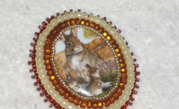 Beaded brooch Cat - master classes How to make a beaded brooch for beginners