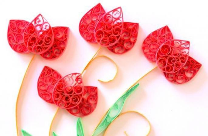 DIY papírové květiny krok za krokem foto Přeji vám kreativní úspěch