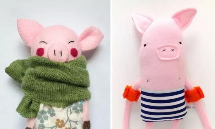 How to sew a pig pig soft toy